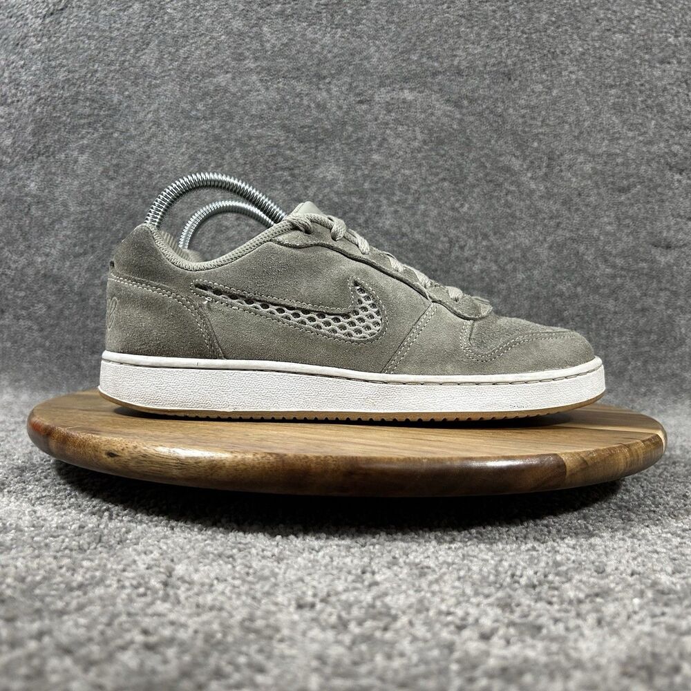 Nike Ebernon Low Premium AQ2232-300 Women's Size 7.5 Grey Spruce Fog Shoes Used
